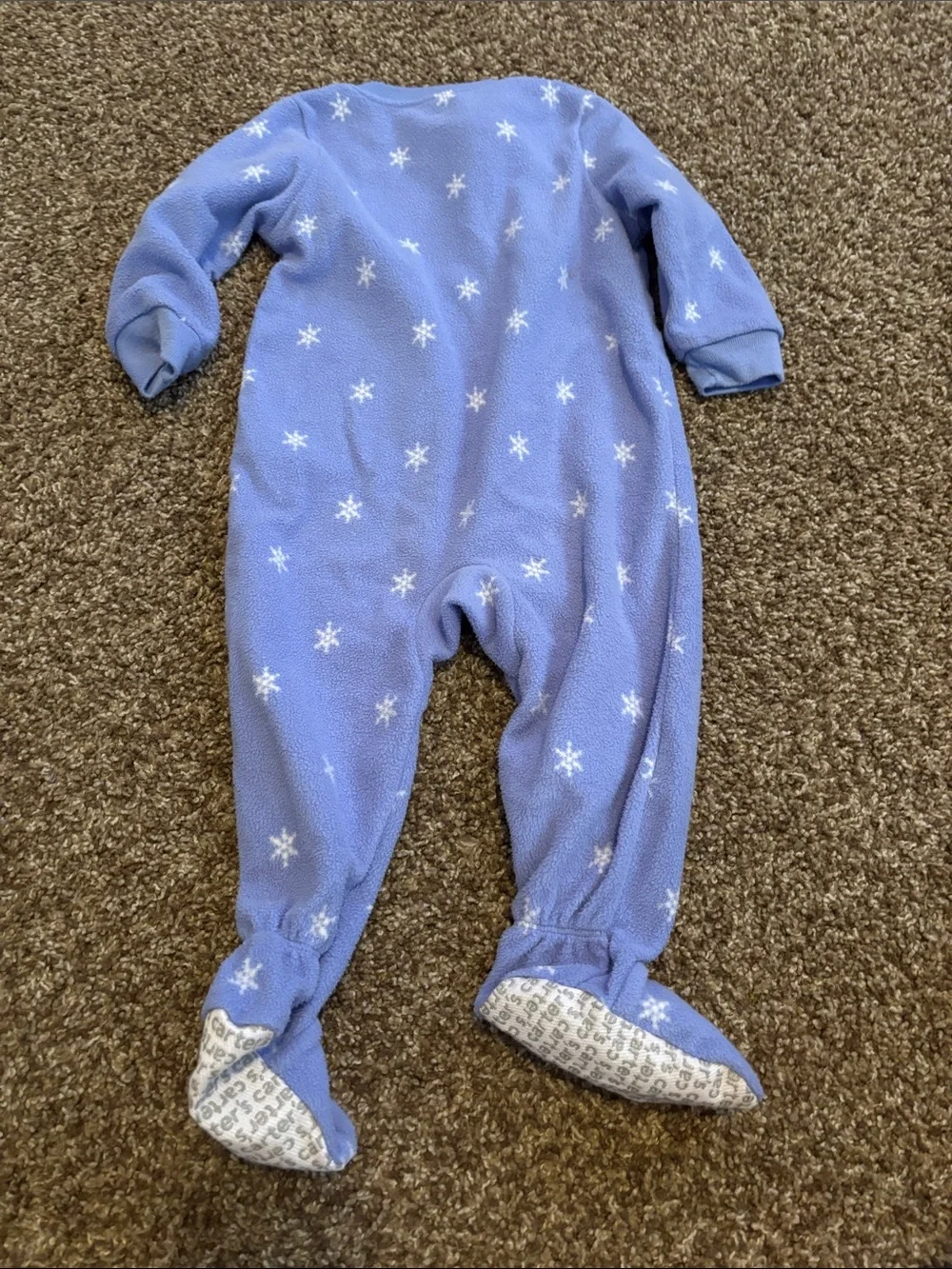 Blue Penguin Print Kids One-Piece Footed Pajama set of 3